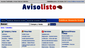 What Avisolisto.com.co website looked like in 2018 (6 years ago)