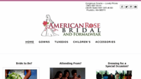 What Americanrosebridal.com website looked like in 2018 (6 years ago)
