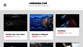 What Awramba.com website looked like in 2018 (5 years ago)