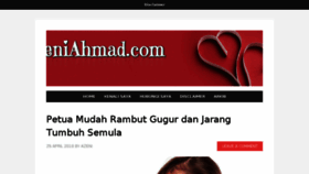 What Azeniahmad.com website looked like in 2018 (6 years ago)