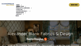 What Alexblankfabrics.com website looked like in 2018 (6 years ago)