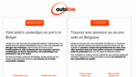 What Autolive.be website looked like in 2018 (6 years ago)