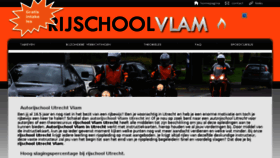 What Autorijschoolvlam.nl website looked like in 2018 (6 years ago)