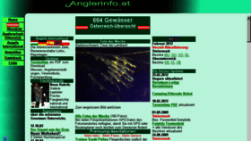 What Anglerinfo.at website looked like in 2018 (6 years ago)