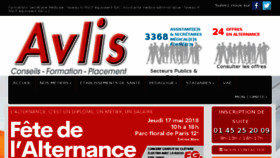 What Avlis.fr website looked like in 2018 (6 years ago)