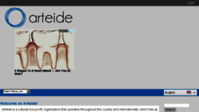 What Arteide.org website looked like in 2018 (6 years ago)