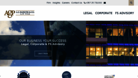 What Agplaw.com website looked like in 2018 (5 years ago)