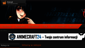 What Animecraft.pl website looked like in 2018 (6 years ago)
