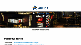 What Auriga.ee website looked like in 2018 (6 years ago)