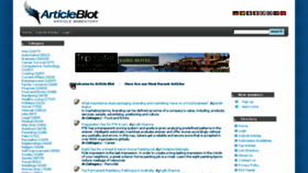 What Articleblot.com website looked like in 2018 (6 years ago)