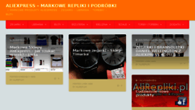 What Alirepliki.pl website looked like in 2018 (5 years ago)