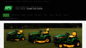 What Apsgardenmachinery.com website looked like in 2018 (6 years ago)