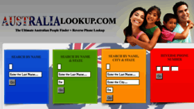 What Australialookup.com website looked like in 2018 (5 years ago)