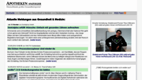 What Apotheken-anzeiger.de website looked like in 2018 (6 years ago)