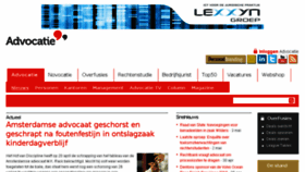 What Advocatie.nl website looked like in 2018 (5 years ago)