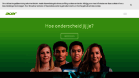 What Acer.nl website looked like in 2018 (6 years ago)