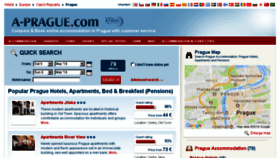 What A-prague.com website looked like in 2018 (6 years ago)