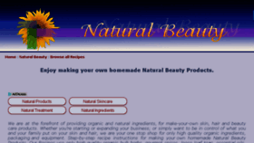 What A1-natural-beauty.com website looked like in 2018 (7 years ago)