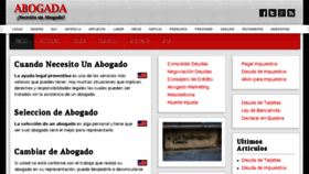 What Abogada.com website looked like in 2018 (6 years ago)