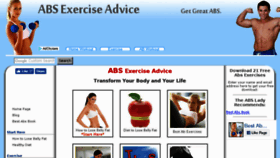 What Abs-exercise-advice.com website looked like in 2018 (6 years ago)