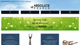 What Absolutepearls.co.uk website looked like in 2018 (6 years ago)