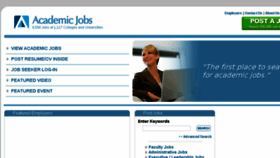 What Academicjobs.net website looked like in 2018 (5 years ago)