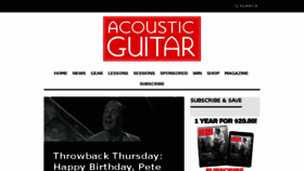 What Acguitar.com website looked like in 2018 (5 years ago)