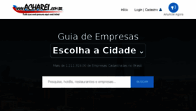 What Acharei.com.br website looked like in 2018 (6 years ago)