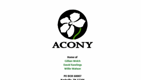 What Aconyrecords.com website looked like in 2018 (6 years ago)