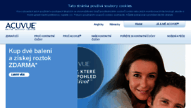 What Acuvue.cz website looked like in 2018 (5 years ago)