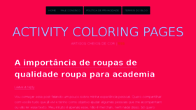 What Activitycoloringpages.com website looked like in 2018 (6 years ago)