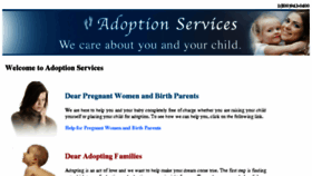 What Adoptionservices.org website looked like in 2018 (6 years ago)