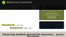 What Advancedlearners.com website looked like in 2018 (7 years ago)