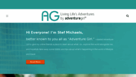 What Adventuregirl.com website looked like in 2018 (5 years ago)