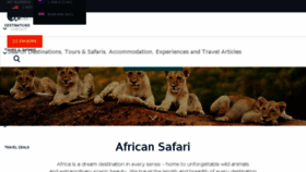 What Africansafaritravelexpert.com website looked like in 2018 (6 years ago)
