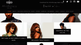 What Afrotherapy.com website looked like in 2018 (6 years ago)