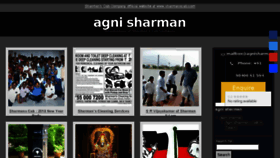 What Agnisharman.com website looked like in 2018 (5 years ago)