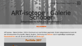 What Artisotope.de website looked like in 2018 (6 years ago)