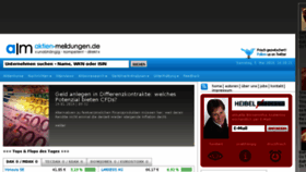 What Aktien-meldungen.de website looked like in 2018 (6 years ago)
