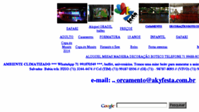 What Akyfesta.com.br website looked like in 2018 (7 years ago)