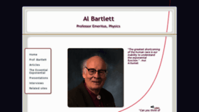 What Albartlett.org website looked like in 2018 (5 years ago)
