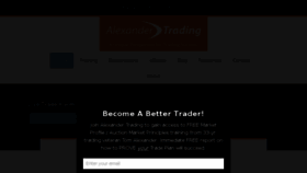 What Alexandertrading.com website looked like in 2018 (6 years ago)