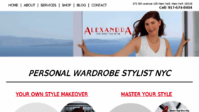 What Alexandrastylist.com website looked like in 2018 (5 years ago)
