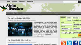 What Africawanderer.com website looked like in 2018 (6 years ago)