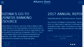 What Alliancebankofarizona.com website looked like in 2018 (6 years ago)