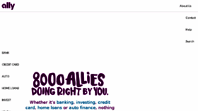 What Allybank.com website looked like in 2018 (6 years ago)