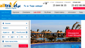What Alltravel.pl website looked like in 2018 (6 years ago)