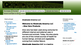 What Aloetradeamerica.com website looked like in 2018 (5 years ago)