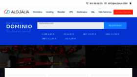 What Alojalia.com website looked like in 2018 (5 years ago)