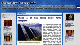 What Alt-energy.info website looked like in 2018 (5 years ago)